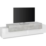 Tecnos Lowboard Coro Sideboards Gr. B/H/T: 200 cm x 51,6 cm x 45 cm, weiß (weiß hochglanz, betonfarben) (16077049-0)