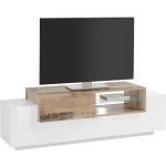 Tecnos TV-Board Coro Sideboards Gr. B/H/T: 160 cm x 51 cm x 45 cm, 1, weiß (weiß, ahorn) (48066852-0)