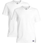 TED BAKER Herren T-Shirt 2er Pack - V-Ausschnitt, Kurzarm, Modal Weiß S