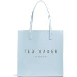 Reduzierte Hellblaue Ted Baker Shopper  aus Kunstleder für Damen 