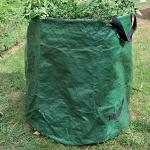 TENAX Skip Bag Maxi Grün, Fassungsvermögen 250 Liter, Gartentasche für Laubsammlung