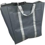 TENAX Glamour Square Bag Grau Fassungsvermögen 90 l, Gartentasche zum Sammeln von Blättern, aus Polyester