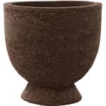 Braune 15 cm AYTM Vasen & Blumenvasen aus Steingut 