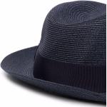 Blaue Borsalino Fedora Hüte aus Hanffaser für Herren Größe XL 