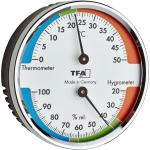 Silberne Klassische TFA Wetterstationen mit Analog-Zifferblatt mit Thermometer 