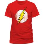 The Flash Uni TShirt Cracked Logo Roter Blitz XXL