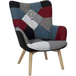 The home deco factory Patchwork Sessel aus Holz 