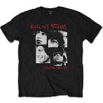 Schwarze The Rolling Stones T-Shirts aus Baumwolle Größe XL 
