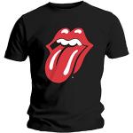 Schwarze Klassische Kurzärmelige Bravado The Rolling Stones T-Shirts aus Baumwolle für Herren Größe L 