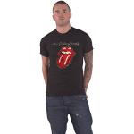 Reduzierte Schwarze The Rolling Stones T-Shirts aus Baumwolle trocknergeeignet für Herren Größe L 