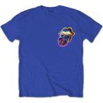The Rolling Stones | Official Band T-Shirt | Sixty Gradient Text (Back Print), Medium, Blue