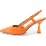 Reduzierte Orange Thea Mika Pfennigabsatz High-Heel Pumps Orangen für Damen Größe 38 mit Absatzhöhe 5cm bis 7cm 