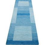 Blaue Theko Teppich-Läufer aus Wolle 