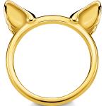 Reduzierte Goldene Thomas Sabo Ringe mit Herz aus Silber handgemacht für Damen 54mm 