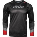 Thor Assist Langarm Fahrrad Jersey, schwarz-grau, Größe L