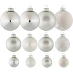 Silberne Thüringer Glasdesign Weihnachtskugeln & Christbaumkugeln aus Glas 
