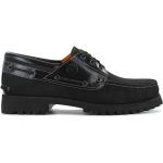 Timberland Authentics 3-Eye Classic Lug Boat Shoes - Herren Loafers Bootsschuhe Schuhe Leder Schwarz TB0A2A2C001 , Größe: EU 44 US 10