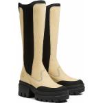Gelbe Timberland Winterstiefel & Winter Boots aus Leder für Damen Größe 39,5 