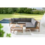 Braune Nachhaltige Lounge Sets aus Akazie 6 Teile 