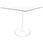 Tisch Dizzie | 79x79cm / Weiß (Fuß rund)