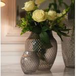 Graue LEONARDO Vasen & Blumenvasen aus Glas 4 Teile 