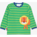 Grüne Langärmelige Toby Tiger Bio Kinderlongsleeves & Kinderlangarmshirts Tiger aus Baumwolle für Babys 