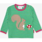 Toby Tiger Langärmeliges Bio-T-Shirt mit Eichhörnchen-Applikation