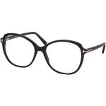 Schwarze Tom Ford Runde Damenbrillen aus Kunststoff 
