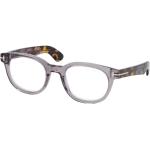 Graue Tom Ford Runde Herrenbrillen aus Kunststoff 