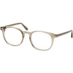 Braune Tom Ford Runde Herrenbrillen aus Kunststoff 