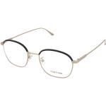 Goldene Elegante Tom Ford Ovale Brillen aus Metall 