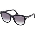 Schwarze Tom Ford Runde Damensonnenbrillen Auto 