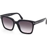 Schwarze Tom Ford Rechteckige Damensonnenbrillen 