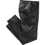 Schwarze Streetwear Tom Ramsey Herrenlederhosen aus Nappaleder Größe M 