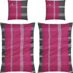 Pinke Tom Tailor Bettwäsche Sets & Bettwäsche-Garnituren aus Flanell trocknergeeignet 2 Teile 