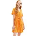 Reduzierte Batik Tom Tailor Denim V-Ausschnitt Sommerkleider aus Viskose für Damen Größe L zur Kommunion 
