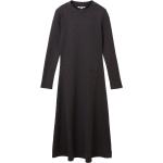 Graue Langärmelige Tom Tailor Denim Winterkleider aus Baumwolle für Damen Größe XS 