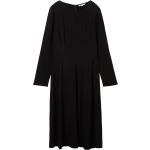 Schwarze Langärmelige Tom Tailor Denim Winterkleider aus Viskose für Damen Größe XS 