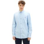 Blaue Langärmelige Tom Tailor Denim Langarmhemden aus Baumwolle für Herren Größe XL 