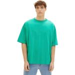 Grüne Tom Tailor Denim Oversize Shirts aus Baumwolle für Herren Größe L 