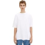Weiße Tom Tailor Denim Oversize Shirts aus Baumwolle für Herren Größe XXL 