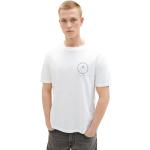 Reduzierte Weiße Klassische Tom Tailor Denim T-Shirts aus Baumwolle für Herren Größe L 