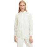Weiße Tom Tailor Hemdblusen aus Baumwollmischung für Damen Größe XS 