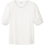 Weiße Klassische Tom Tailor T-Shirts aus Baumwollmischung für Damen Größe 3 XL Große Größen 