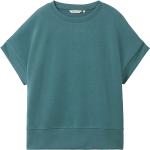 Grüne Kurzärmelige Tom Tailor T-Shirts aus Elastan für Damen Größe M 