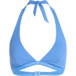 Blaue Tommy Hilfiger Bikini Tops aus Elastan für Damen Größe M 