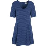 Reduzierte Marineblaue Kurzärmelige Tommy Hilfiger Hilfiger Denim Kleider mit Ärmel aus Baumwolle für Damen Größe XS 