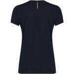 Blaue Kurzärmelige Tommy Hilfiger Tommy Equestrian T-Shirts aus Elastan für Damen Größe M 