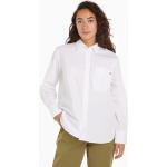 Reduzierte Weiße Klassische Tommy Hilfiger Hemdblusen aus Baumwolle für Damen Größe S 