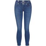 Reduzierte Blaue Tommy Hilfiger Skinny Jeans aus Elastan für Damen Weite 33, Länge 32 